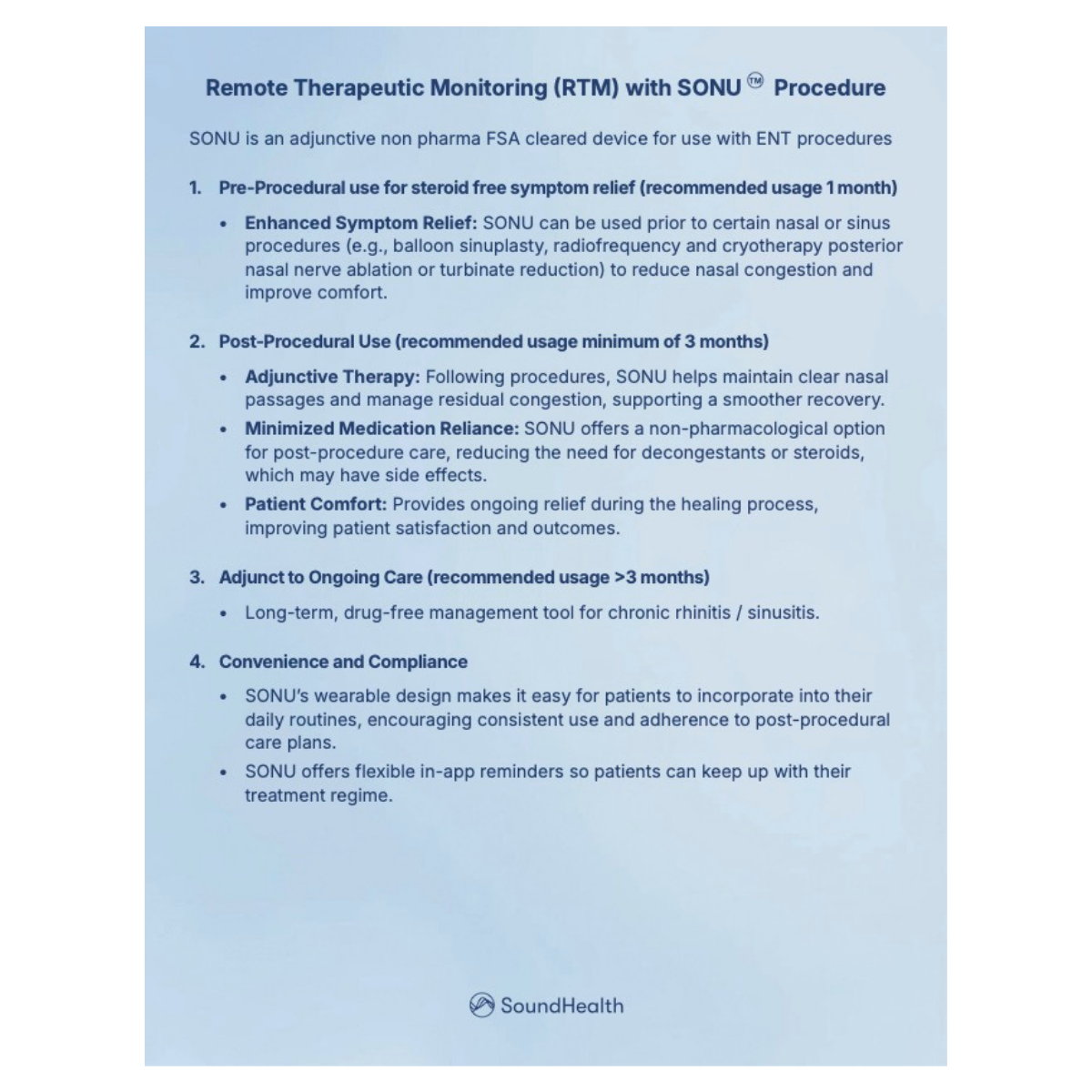 ENT RTM Procedure Guide